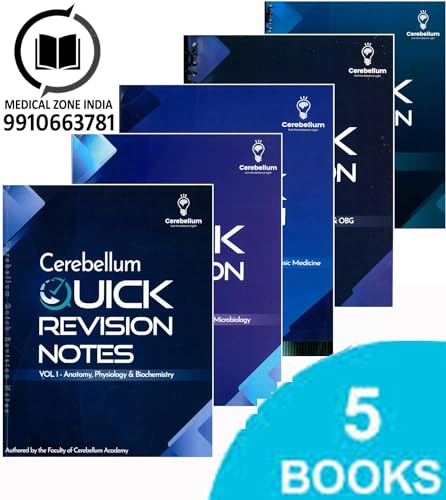 Cerebellum Quick Revision Notes All-19 Subjects With Fully-Coloured With Sprial Bound 2023-2024