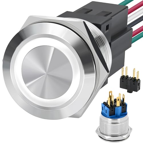 ZJWZJH 25mm IP67 DPDT Push Button