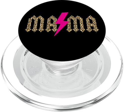 Léopard Mama Rose Vif PopSockets PopGrip pour MagSafe