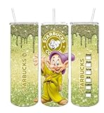 Stainless Steel Tumbler Double Wall with Lid Straw 20oz Water Tumbler Cup Dopey coffee house image