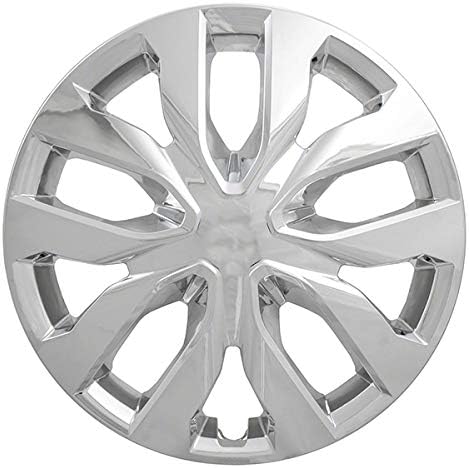 Fuel Rider 17 inch Chrome ABS Hubcap Wheel Covers Compatible with 2014-2020 Nissan Rogue (Set of 4) Wheelcovers for 17 inch Standard Steel Wheels- Auto Tire Cover Replacement Exterior Cap Cover
