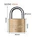 Edward Tools Harden 40mm Solid Brass Padlock with 3 Keys – Hardened Steel Shackle – Rustproof and Waterproof Lock for Cabinet Doors, Windows, Lockers