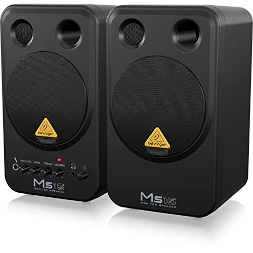 Image of Behringer Ms16 RCA Active Personal Woofer Monitor System, Black