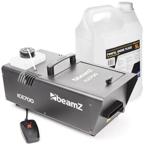BeamZ ICE700 Máquina de fumo baixo, máquina de fumo de solo, máquina de névoa de 700 watts, máquina de fumo baixo para casamentos, moda, pequenos concertos e eventos cénicos e celebrações.