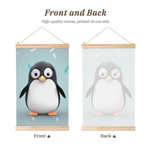 Toile suspendue pingouin pour chambre enfant et bébé - 2
