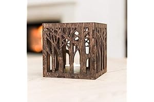 Rustic Wooden Candle Lantern