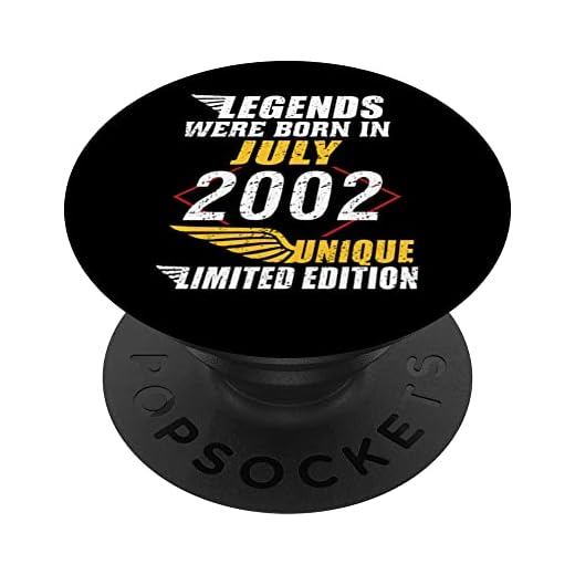 Cumpleaños Julio 2002 Edición Limitada Regalo Legend July PopSockets PopGrip Intercambiable