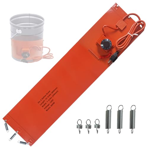 Beigaoxu Bucket Heater 5 Gallon, 120V 800W Insulated Band, Fits Metal Bucket, Temp Control 86℉-302℉, Works with Oil Honey Water Propane Tank (7.75 in x 33.75 in)