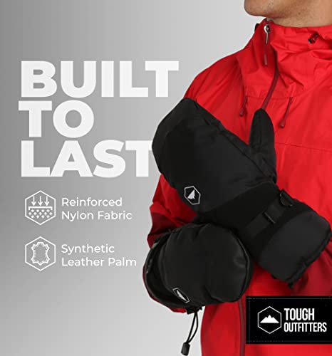 image for Tough Outdoors Winter Ski Mittens for Men & Women - Warm Adult Snow Mi