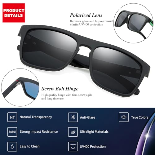 LEDINGBEST-Sunglasses-Polarised-for-Men-Women-Cool-Fishing-Driving-Hiking-Ultralight-Unisex-Classic-Vintage-Style-Ultralight-Shades-Trave-sun-glasses-UV-Protection - Izzgadgets.com