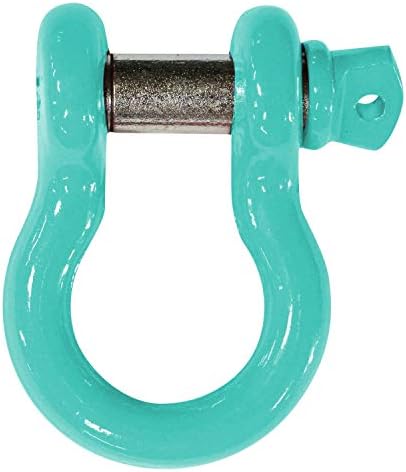 Steinjager J0049043 - Gladiator Teal Powder Coat D-Ring Shackle with Screw in Pin