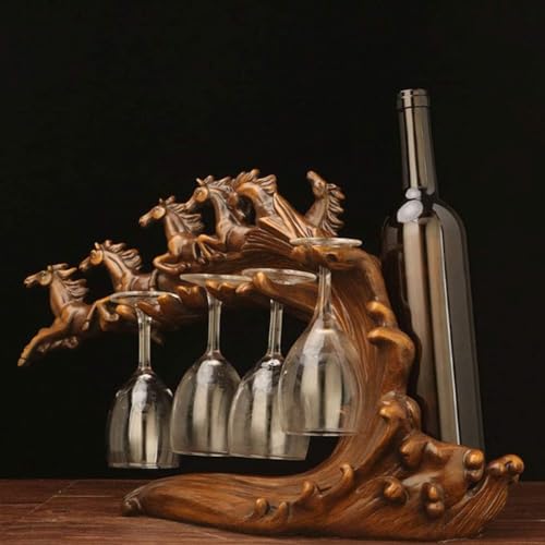 Soporte de vino de resina para encimera miniatura 6