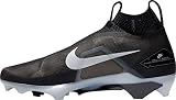 Nike Alpha Menace Elite 3" Black/White/Iron Grey Mens Football Cleat. SZ 16
