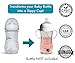 Sippy Cup Conversion Kit for Philips Avent Natural Baby Bottles 2-Count, Food Grade Silicone Spout Nipples and Weighted Straw, Bottle Handles, Cleaning Brush, BPA-Free, Straw Transition, 4+ Months