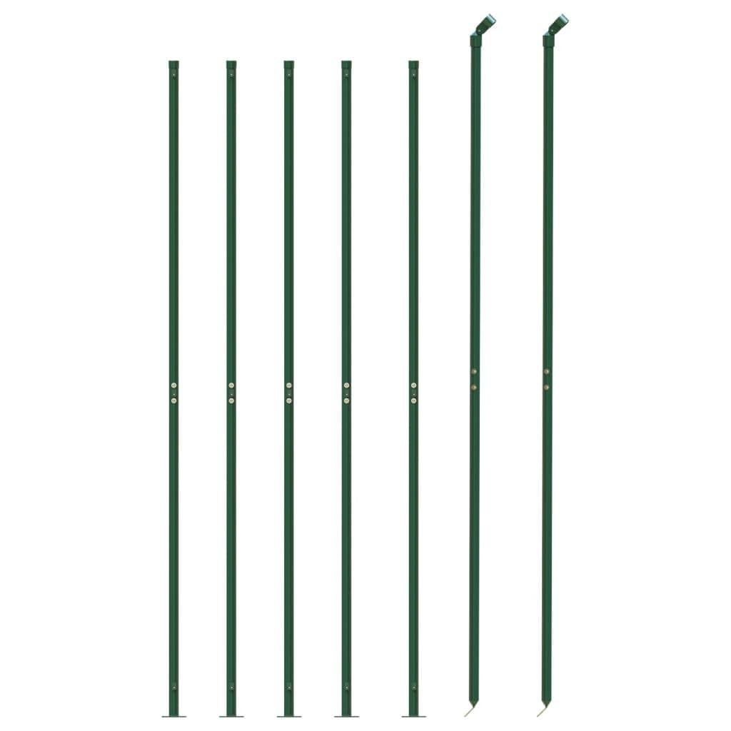 Valla de malla de alambre revestida de PVC con brida de suelo, valla de malla de alambre galvanizado con brida de suelo para exteriores para construir un recinto para mascotas y limitar la propiedad