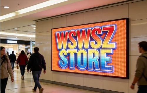 Image of P5 Programmable LED Sign 65 inchx34 inch IP65 Waterproof Outdoor Digital Display with WiFi & USB Control - High-Res Scrolling Display,Custom Images & Video for Business
