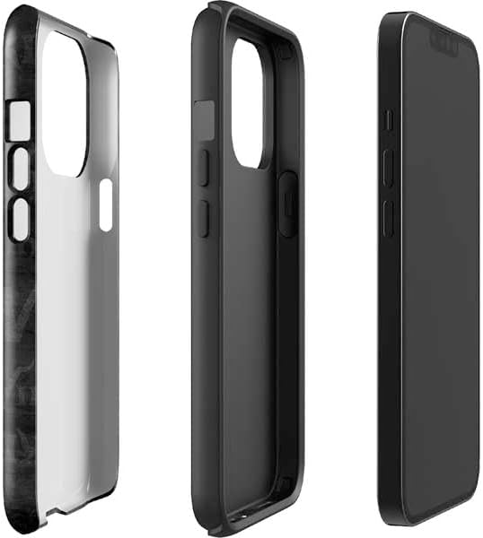 Skinit Impact Phone Case Compatible with iPhone 15 Pro - Officially Licensed NFL Minnesota Vikings Black & White Design