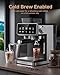 AMZCHEF 20 Bar Espresso Machine with Grinder - 3 Temp Coffee Machine with 20 Grinding Settings, Hot/Cold Brew Espresso Maker with Milk Frother, Coffee Maker for Latte/Cappuccino,61oz Water Tank, Black