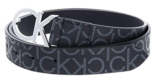 Calvin Klein Damen CK MONO BELT 3CM Gürtel,, per pack Schwarz (BLACK MONO...