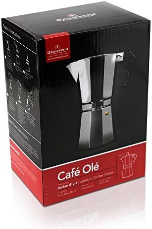 Grunwerg Cafe Ole Italian Style Espresso Coffee Maker 3 Cup ECM03