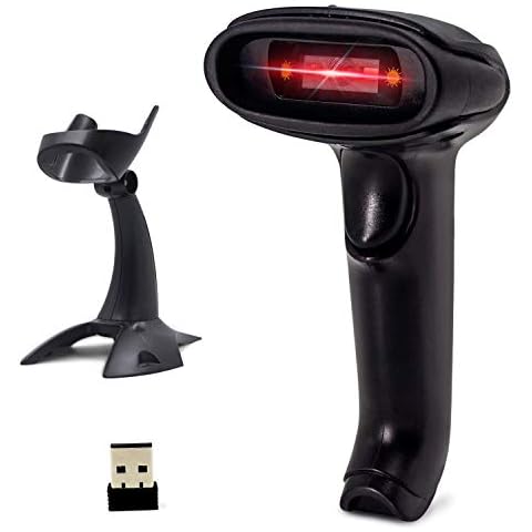 Alacrity 2D QR Wireless Barcode Scanner with Stand Cover