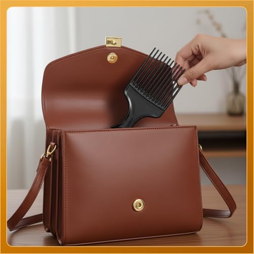 2 Peines Afro Pick de Plástico para Cabello Rizado miniatura 4