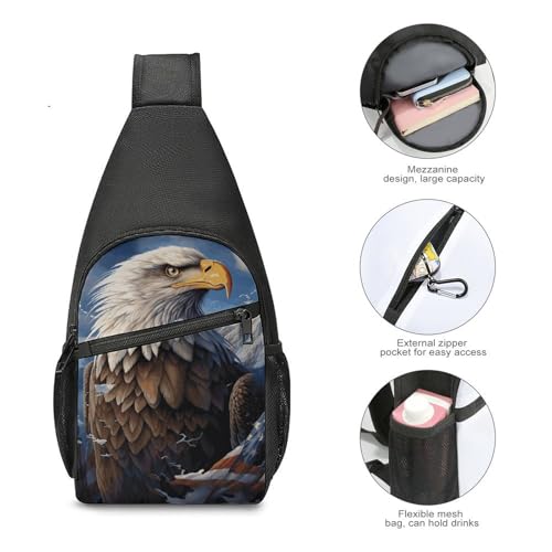 Morrales Sling Bag ligero para hombro y viaje miniatura 5