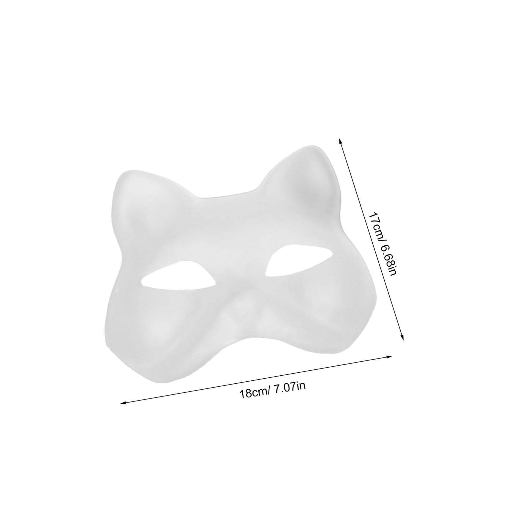 30 Maschere Bianche da Dipingere Maschere Vuote Leggere con per Halloween in Maschera e Decorazioni da Te