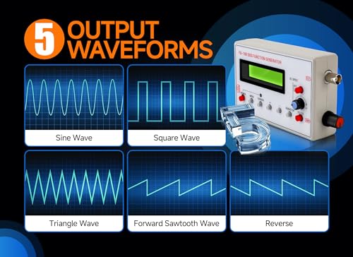 Gugxiom FG 100 DDS-Funktionsgenerator, DDS-Zähler, Sinusfrequenz 1 Hz - 500 KHz, Zählerquellengenerator-Messgerät, Verwendet für den Kalibrierungskoeffizienten der