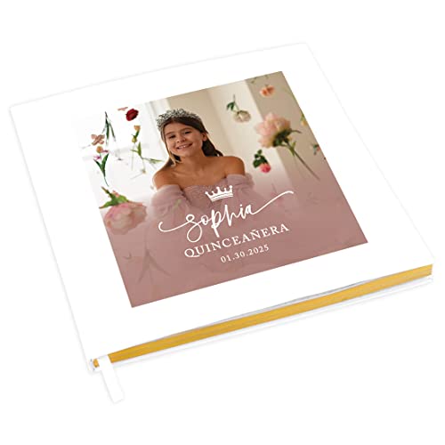 Andaz Press Personalized Quinceañera Guest Book with...
