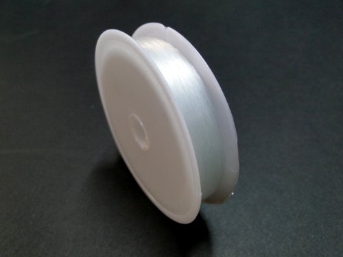 0.25mm Clear Nylon Thread Invisible String Non Stretch Clear Fishing Wire Transparent Plastic Sewing Thread For Hanging Decorations Craft Party Balloon Arch Beading & Jewellery Making - Approx Tensile Strength 2.7kg (0.25mm x 100m - 1 Spool)