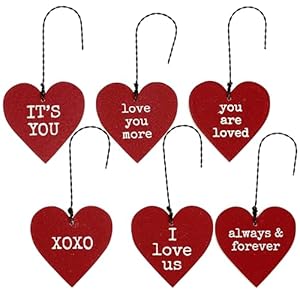 Primitives by Kathy Love You More XOXO Love Us You are Loved Ornament Set