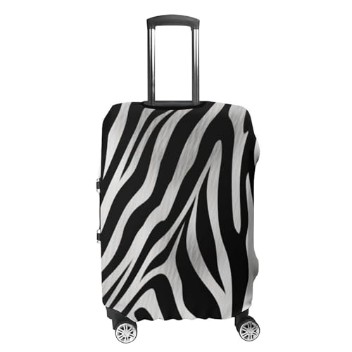Zebra Print Luggage Cover, Washable Elastic Suitcase Cover Protector Fit 18-32 Inch Luggage4