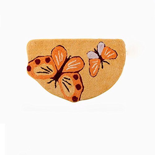 CKH Polyester Thickened Absorbent Pad Non-slip Floor Mats Entrance Bathroom Bathroom Balcony Mats (Color : Yellow)