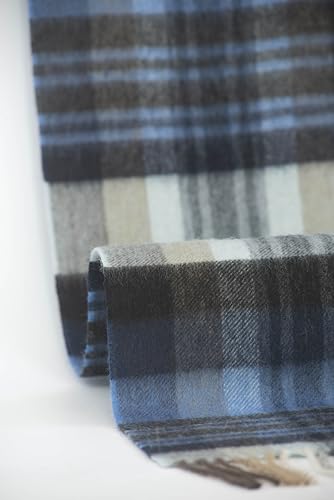REALITY&FANTASY Cashmere and 100% soft Lambs Wool Plaid Tartan Winter Scarf for Men and Women2