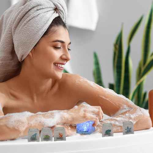 Multicolor LED Ice Cubes for Drinks and Baths