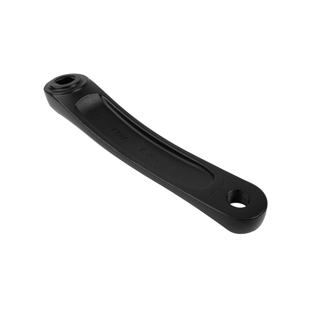 Biela de Bicicleta Izquierda 170 mm Aleación Aluminio Negro Juego Bielas Una Velocidad Montaña