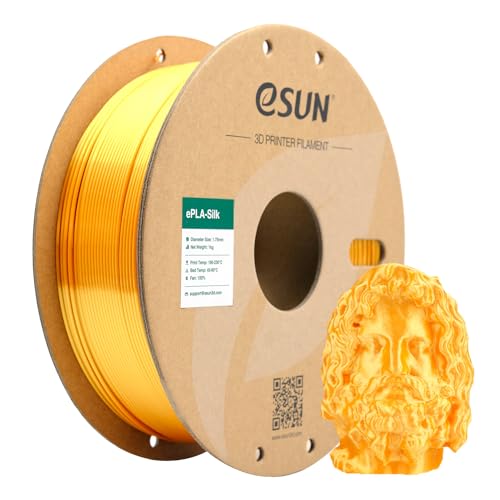 eSUN Seide Metall PLA Filament 1.75mm, Seidig Metallisch 3D Drucker Filament PLA, Maßgenauigkeit...