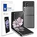 WHITESTONE DOME GLASS [1SET 4PCS] for Samsung Galaxy Z Flip 3 Premium Film Screen Protector Anti-Shock,HD Clear,Self Healing EPU Film for Galaxy Z Flip 3
