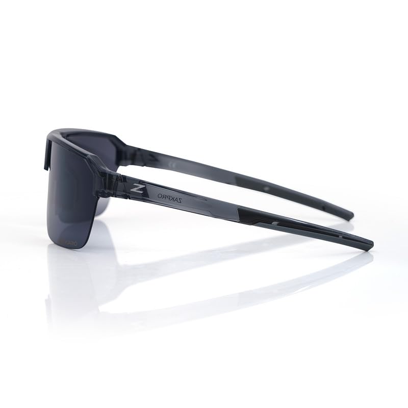 ZAKPRO Z-Series Sports Sunglasses – GRIZZ | TR90 Ultralight Frame | Cylindrical Lens | Flash Mirror Finish | UV400 + Oleophobic 1
