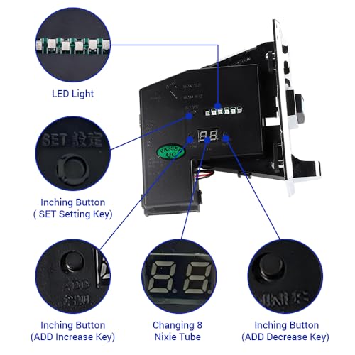 Monnayeur multi pièces BORDSTRACT DC 12V haute précision pour 6 types de devises - 8