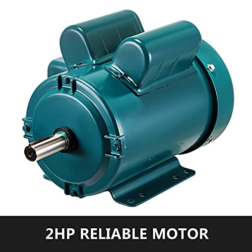 Mophorn Electric Motor 2Hp 143 5T Frame Single Phase Motor 1800 RPM 60Hz Air Compressor Motor AC 115V 230V Suit for Agricultural Machinery and General Equipment