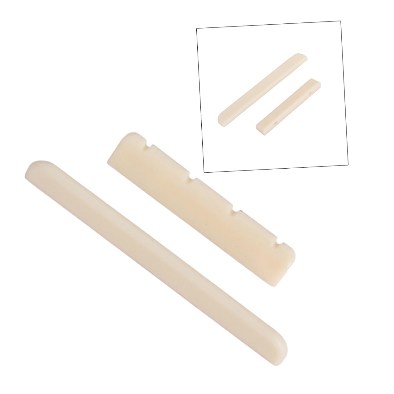 Wakauto Gl72 Classical Guitar Bridge Saddle Nut Plastic Replacement Improve Playability Sound Easy Cutting for Customizati