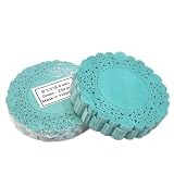 Doilykorea- 250 pcs Premium 3.5 inch Round Lace paper doilies-Non-Dust, Clean Cut, Simple design :Pa