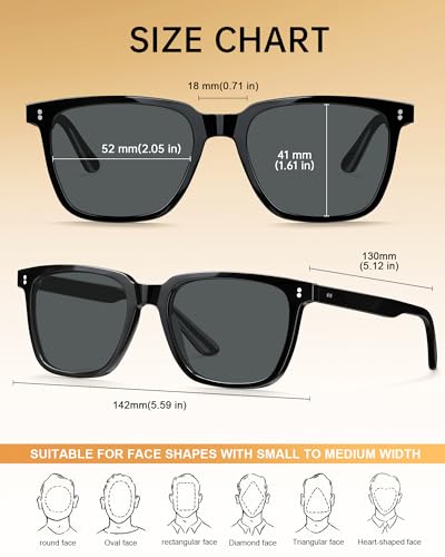 Image of STGATN Polarized Sunglasses for Men and Women, UV400 Protection Trendy Retro Sun Glasses for Driving Outdoor Hiking Fishing