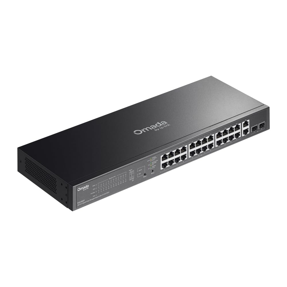 TP-LINK 28-PORT 1G EASY MANAGED SWITCH 24X POE+ 2X SFP 250W POE POWER (ES228GP)
