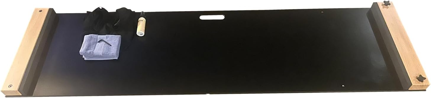 Adjustable Slide Board (5ft or 6ft)- Low-Impact Lateral Training for Speed, Strength & Cardio- Non-Slip Exercise Sliders Includes Booties & Slide Polish for Home Gym, Hockey, Golf, Ski & Athletes