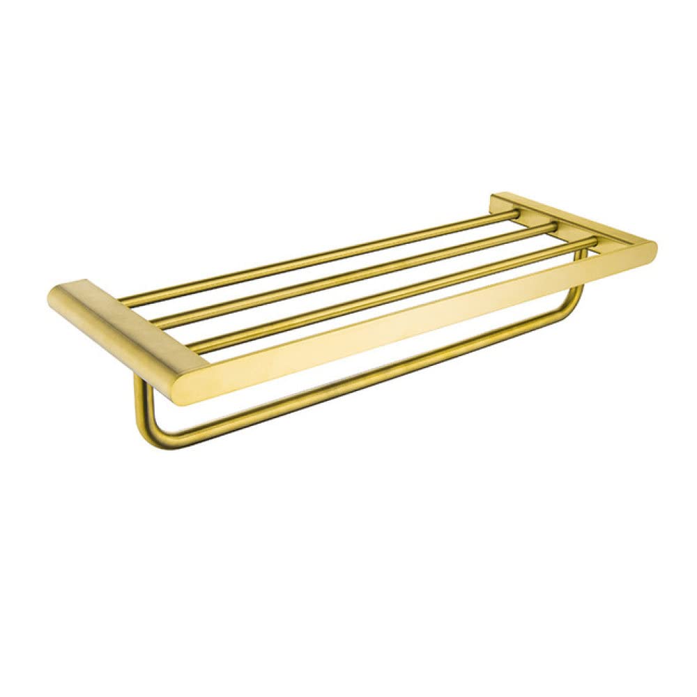 Juegos de accesorios de baño dorados LIJUCAI con toallero y jabonera inox