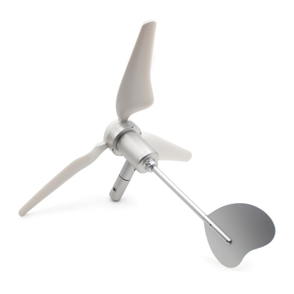 Micro Turbina Eolica Portatile DC 1-24V, Generatore con Nucleo Senza Ferro con Supporto Pieghevole e Borsa in EVA 200-1500Giri/min