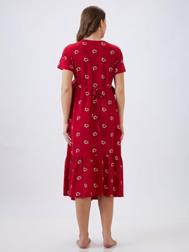Image of AV2 Women's Cotton Midi Maternity Nighty